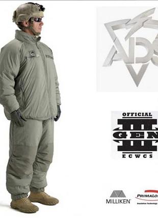 Костюм зимовий original ads ecwcs gen iii level 7 extreme cold weather parka s/r,m/r,l/r,xl/r,xxl/r