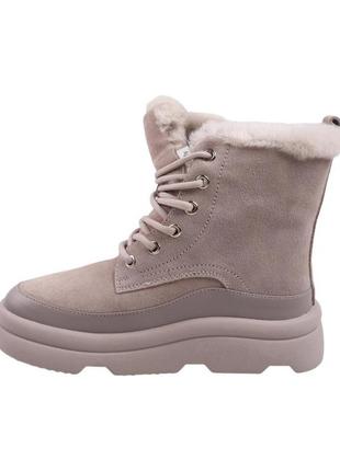Ботинки женские sorte lady серые натуральная замша, 36