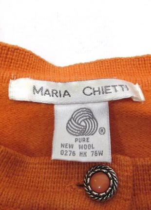 Кофта шерстяная maria chietti, оранж, (на l, 16), отл сост!4 фото