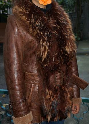 Дубленка из натуральной кожи