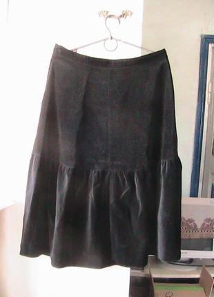 Чудова спідниця оксамит котон евро 38