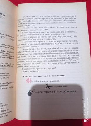 Український правопис в таблицях і схемах чукіна почтаренко навчальний посібник5 фото