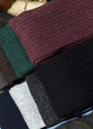 Якісні бавовняні колготи у рубчик