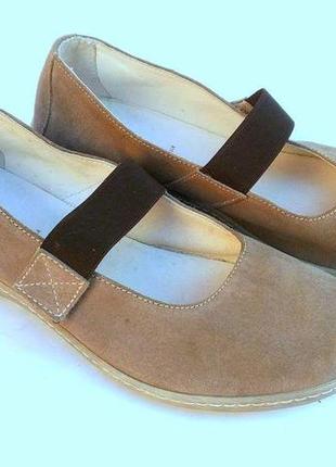 Стильні неймовірно зручні туфлі на липучці grunland, mary jane, мері джейн, замша