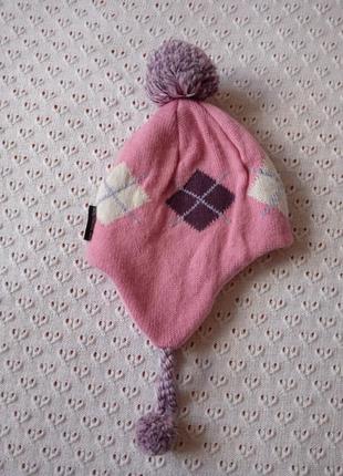 Термо шапочка janus з мериносової вовни зимова на флісі шапка шерстяна тепла шерсть мериноса2 фото