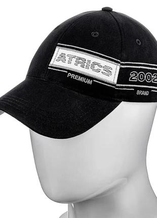 Бейсболка с тонкого коттона кепка летняя на регуляторе atrics ib243 черный