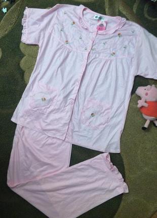 Пижама легкая брюки кофта5 фото