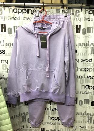 Костюм спортивный, лавандовый. натуральный