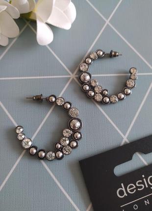 Сережки кільця, сережки гвоздики від designb london asos1 фото