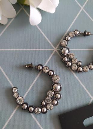 Сережки кільця, сережки гвоздики від designb london asos2 фото