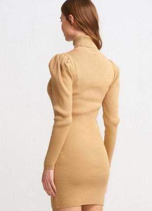 Тепла сукня резинка актуального кольору5 фото