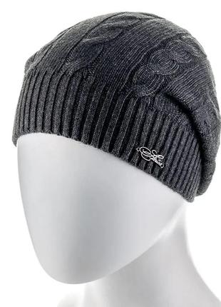 Шерстяная женская шапка atrics wh464 алый4 фото