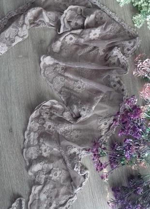 Ажурний шарф next димчасто рожевого відтінку