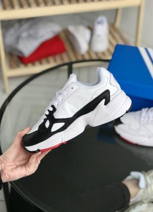 Adidas falcon womens all white hotsell