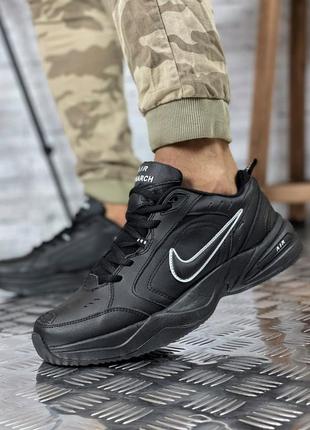 Кроссовки мужские nike air monarch черные2 фото