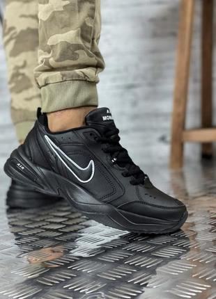 Кроссовки мужские nike air monarch черные6 фото