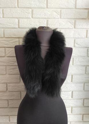 Опушка воротник на капюшон мех песца