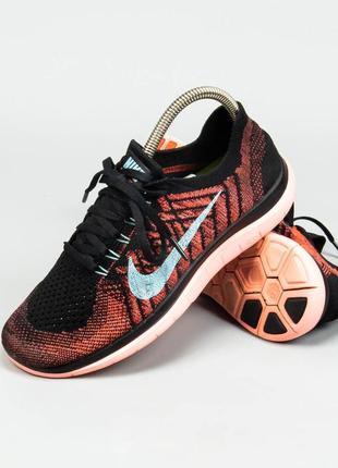 Легкие беговые кроссовки в сетку nike free 4.0 flyknit