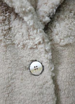 Шуба овеча вовна альпака еко-хутро італія7 фото