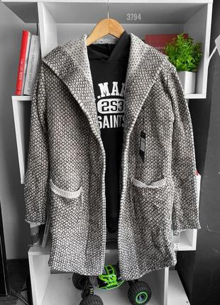 Мужской серый кардиган чоловічий сірий кардиган