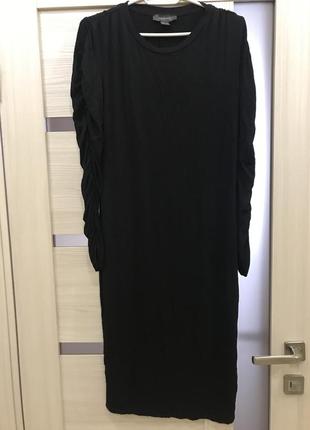 Чорна базова сукня1 фото