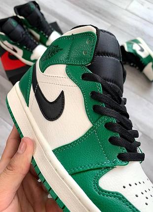 Nike air jordan retro 1 green-white