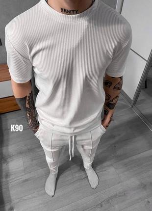 Мужской белый костюм чоловічий білий костюм