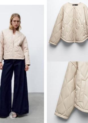 Zara жіноча курточка з екошкіри