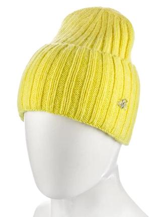 Шапка женская из ангоры atrics wh775 желтый