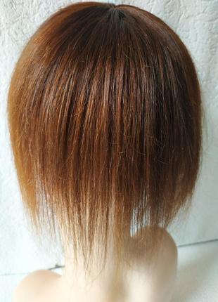 Парик накладка топпер шиньон 100%натуральный волос4 фото