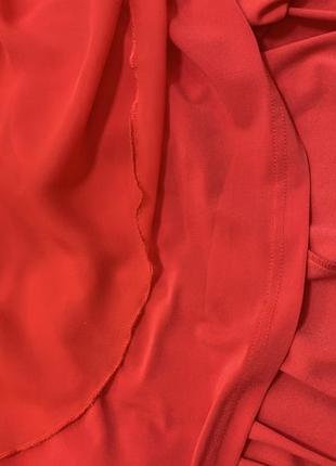 Шикарный красный комплект топ+юбка, выглядит как вечернее платье.8 фото