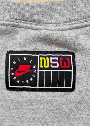 Фирменный спортивный свитшот nike big logo с вышивкой7 фото