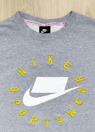 Фирменный спортивный свитшот nike big logo с вышивкой5 фото