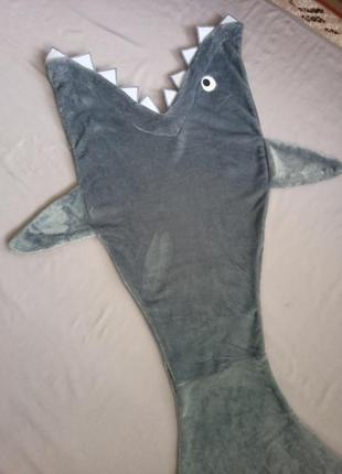 🦈 флісовий декоративний плед акула