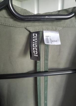 Плащ тренч h&m без пуговиц р l 3