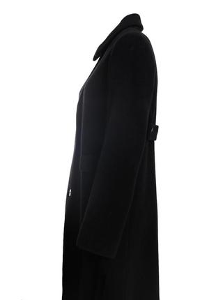 Пальто прямого крою чорне бойфренд1 фото