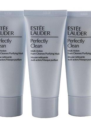 Пінка для вмивання й очисна маска 2 в 1 perfectly clean від estee lauder - знижка!