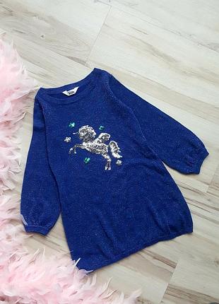 Тепла сукня з единорогом,3-4р