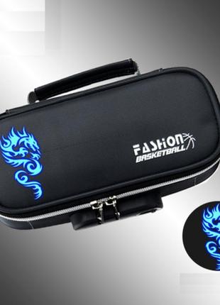 Пенал косметичка шанхайский дракон fashion 215*110*70 мм черный