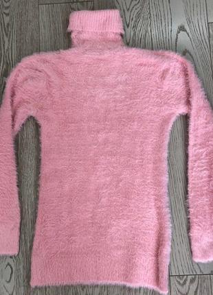 Нежный пушистый свитер травка 60% шерсти