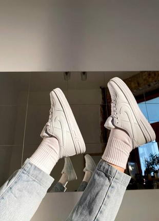 Nike air force 1 white жіночі шкіряні кросівки найк