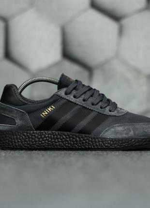 Чоловічі кросівки adidas iniki dark grey мужские кроссовки адидас5 фото