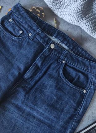 Сині джинси жіночі штани прямі5 фото