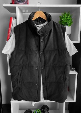 Мужская чёрная жилетка чоловіча чорна жилетка