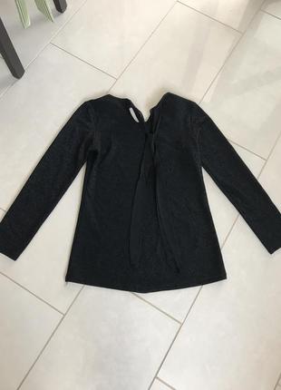 Блуза экстравагантная с шёлковым бантом