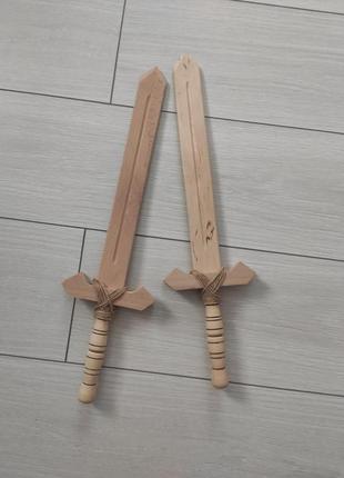 Дитячий меч дерев'яний іграшковий