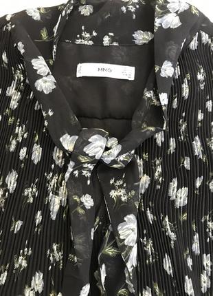Блуза mango floral в квітковий принт3 фото