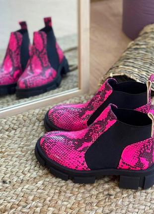 Черевики челсі saw 2 натуральна шкіра замш зима демісезон