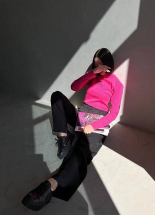 Лонгслів в рубчик