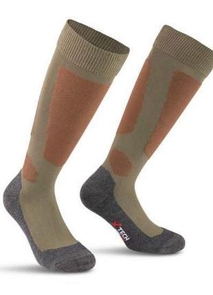 Термоноски высокие x tech италия silver green